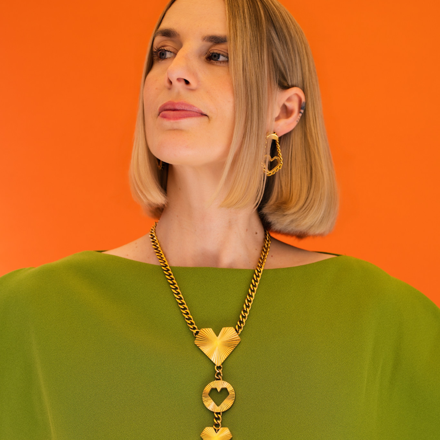 HEARTCORE kette gold 45
