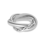 Produktbild von Wickelarmband RAAHI von Schmucktick. Must-Have Statement-Schmuck. Aus hochwertigem Edelstahl. Geriffeltes Design. 